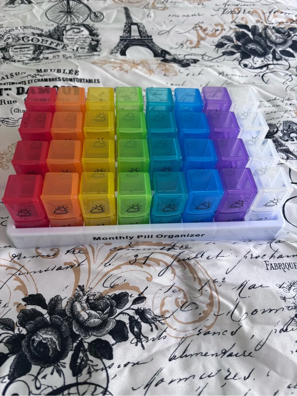 One Month Pill Organizer - Multi Color